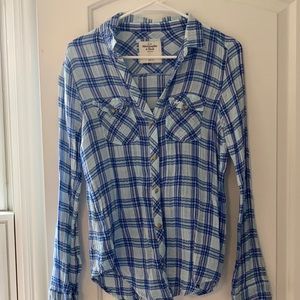 Abercrombie Women’s Small Plaid Button Down